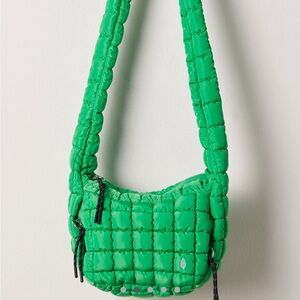 QUILTED BABY CARRYALL SLING BAG KELLY GREEN